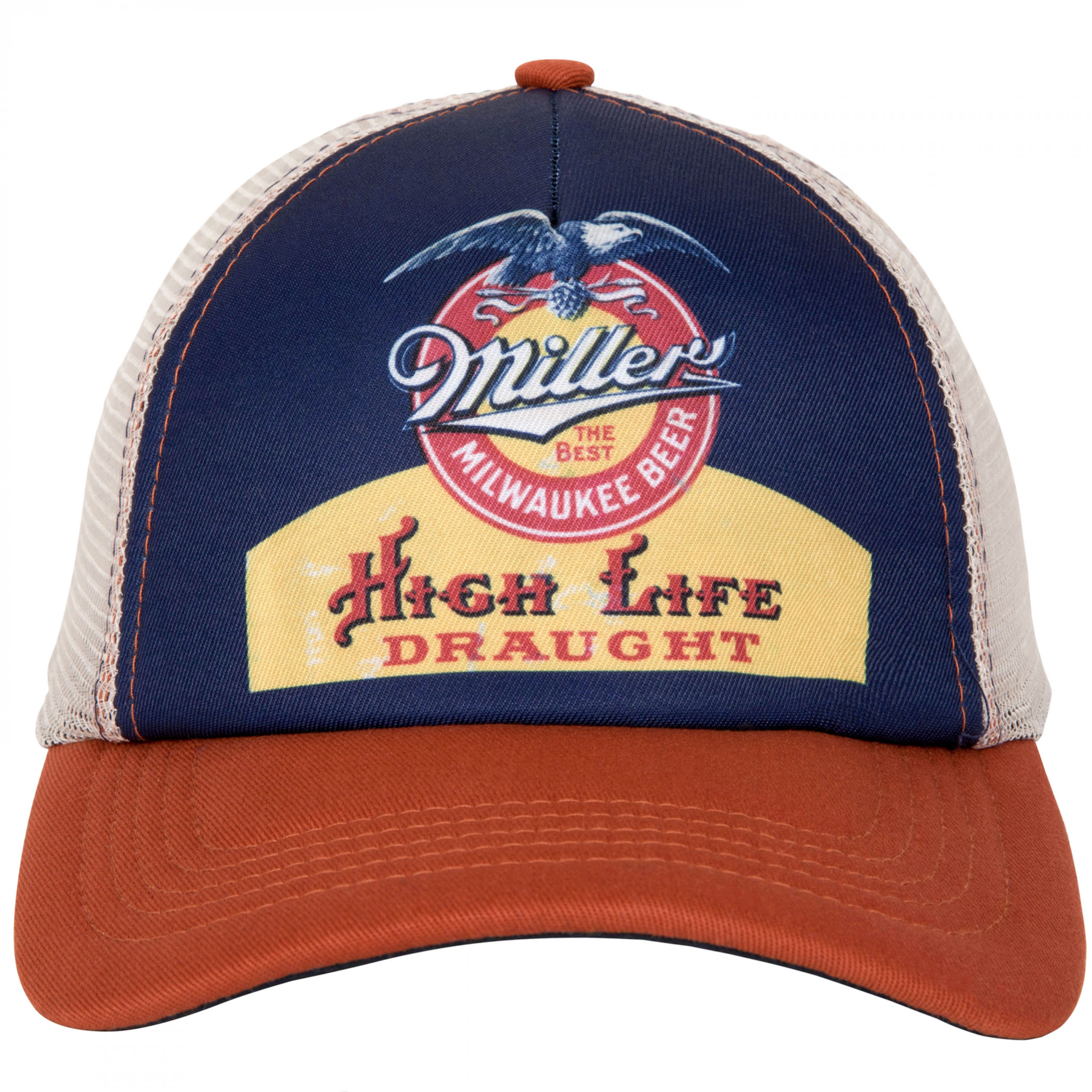 Miller High Life Vintage Label Mesh Back Snapback Hat